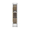 ZLINE Autograph Edition 18-Inch 9.0 Cu. Ft. Triple Zone 68 Bottle Right Hinge Column Wine Cooler in DuraSnow Stainless Steel with Polished Gold Accents (RCWVRZ-SN-18-G)