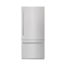 ZLINE 36-Inch 19.8 Cu. Ft. Built-In Bottom Freezer Refrigerator with Water Dispenser and Ice Maker in Satin Stainless Steel with Graphite Gray Interior (GRBIT-SN-36)