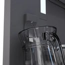 ZLINE Autograph Edition 30-Inch 16.1 Cu. Ft. Built-In Bottom Freezer Refrigerator with Water Dispenser and Ice Maker in Satin Stainless Steel with Graphite Gray Interior and Matte Black Accents (GRBIVZ-SN-30-MB)