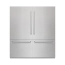 ZLINE 72-Inch 39.6 Cu. Ft. French Door Built-In Bottom Freezer Refrigerator with Water Dispensers and Ice Makers in Satin Stainless Steel (RBIT-SN-72)