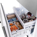 ZLINE 30-Inch 16.1 cu. ft. Built-In 2-Door Bottom Freezer Refrigerator with Internal Water and Ice Dispenser in Satin Stainless Steel Fingerprint Resistant Stainless Steel (RBIV-SN-30)