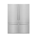 ZLINE 60-Inch 32.2 cu. ft. Built-In 4-Door French Door Refrigerator with Internal Water and Ice Dispenser in Fingerprint Resistant Stainless Steel (RBIV-SN-60)
