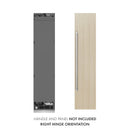 ZLINE 18-Inch 8.6 Cu. Ft. Panel Ready Right Hinge Column Freezer with Graphite Gray Interior (RBCFVR-18)