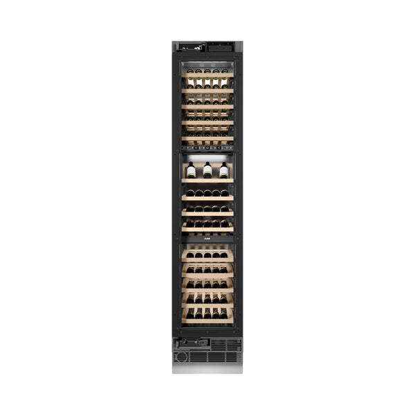 ZLINE 18-Inch 9.0 Cu. Ft. Triple Zone 68 Bottle Panel Ready Left Hinge Column Wine Cooler (RBCWVL-18)