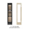 ZLINE Autograph Edition 18-Inch 9.0 Cu. Ft. Triple Zone 68 Bottle Panel Ready Left Hinge Column Wine Cooler with Polished Gold Accents (RBCWVLZ-18-G)