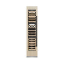 ZLINE Autograph Edition 18-Inch 9.0 Cu. Ft. Triple Zone 68 Bottle Panel Ready Left Hinge Column Wine Cooler with Matte Black Accents (RBCWVLZ-18-MB)