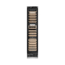 ZLINE Autograph Edition 18-Inch 9.0 Cu. Ft. Triple Zone 68 Bottle Panel Ready Left Hinge Column Wine Cooler with Matte Black Accents (RBCWVLZ-18-MB)