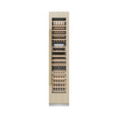 ZLINE Autograph Edition 18-Inch 9.0 Cu. Ft. Triple Zone 68 Bottle Panel Ready Right Hinge Column Wine Cooler with Polished Gold Accents (RBCWVRZ-18-G)