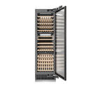 ZLINE Autograph Edition 24-Inch 12.4 Cu. Ft. Triple Zone 100 Bottle Panel Ready Column Wine Cooler with Polished Gold Accents (RBCWVZ-24-G)