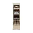 ZLINE Autograph Edition 24-Inch 12.4 Cu. Ft. Triple Zone 100 Bottle Panel Ready Column Wine Cooler with Matte Black Accents (RBCWVZ-24-MB)