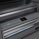 ZLINE 72-Inch 39.6 Cu. Ft. French Door Built-In Bottom Freezer Refrigerator with Water Dispensers and Ice Makers in Panel Ready with Graphite Gray Interior (GRBIT-72)