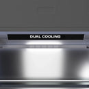 ZLINE Autograph Edition 72-Inch 39.6 Cu. Ft. French Door Built-In Bottom Freezer Refrigerator with Water Dispensers and Ice Makers in Panel Ready with Graphite Gray Interior and Champagne Bronze Accents (GRBITZ-72-CB)