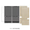 ZLINE Autograph Edition 72-Inch 39.6 Cu. Ft. French Door Built-In Bottom Freezer Refrigerator with Water Dispensers and Ice Makers in Panel Ready with Graphite Gray Interior and Champagne Bronze Accents (GRBITZ-72-CB)