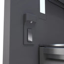 ZLINE Autograph Edition 72-Inch 39.6 Cu. Ft. French Door Built-In Bottom Freezer Refrigerator with Water Dispensers and Ice Makers in Panel Ready with Graphite Gray Interior and Champagne Bronze Accents (GRBITZ-72-CB)