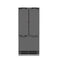 ZLINE 36-Inch 19.6 Cu. Ft. French Door Built-In Bottom Freezer Refrigerator with Water Dispenser and Ice Maker with Graphite Gray Interior in Panel Ready (GRBIV-36)