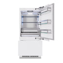 ZLINE 36-Inch 19.8 Cu. Ft. Built-In Bottom Freezer Refrigerator with Water Dispenser and Ice Maker in Panel Ready (RBIT-36)