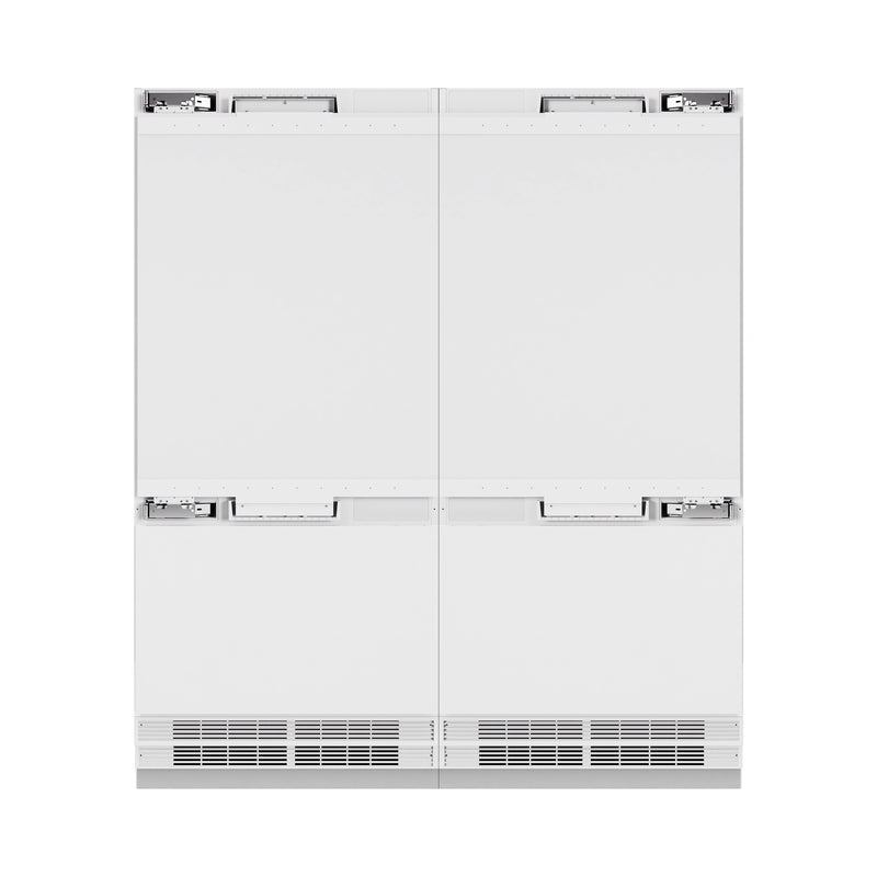 ZLINE 72-Inch 39.6 Cu. Ft. French Door Built-In Bottom Freezer Refrige ZLINE 72-Inch 39.6 Cu. Ft. French Door Built-In Bottom Freezer Refrige
