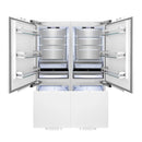 ZLINE 60-Inch Built-In 32.2 cu. ft. 4-Door French Door Refrigerator with Internal Water and Ice Dispenser in Panel Ready (RBIV-60)