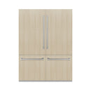 ZLINE 60-Inch Built-In 32.2 cu. ft. 4-Door French Door Refrigerator with Internal Water and Ice Dispenser in Panel Ready (RBIV-60)