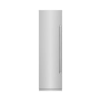 ZLINE 24-Inch 12.4 Cu. Ft. Column Freezer in Stainless Steel with Graphite Gray Interior (RCFV-304-24)