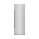 ZLINE 30-Inch 16.7 Cu. Ft. Column Refrigerator in Stainless Steel with Graphite Gray Interior (RCRV-304-30)