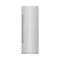 ZLINE Autograph Edition 30-Inch 16.7 Cu. Ft. Column Refrigerator in Stainless Steel with Graphite Gray Interior and Champagne Bronze Accents (RCRVZ-30430-CB)