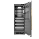 ZLINE 54-Inch Column 16.7 Cu. Ft. Refrigerator and 12.4 Cu. Ft. Freezer in Stainless Steel with Gold Accent