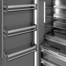 ZLINE 54-Inch Column 16.7 Cu. Ft. Refrigerator and 12.4 Cu. Ft. Freezer in Stainless Steel with Matte Black Accent