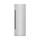 ZLINE 54-Inch Column 16.7 Cu. Ft. Refrigerator and 12.4 Cu. Ft. Freezer in Stainless Steel with Matte Black Accent