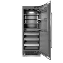 ZLINE 54-Inch Column 16.7 Cu. Ft. Refrigerator and 12.4 Cu. Ft. Freezer in Stainless Steel with Matte Black Accent