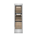 ZLINE 24-Inch 12.4 Cu. Ft. Triple Zone 100 Bottle Column Wine Cooler in Stainless Steel (RCWV-304-24)