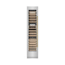 ZLINE Autograph Edition 18-Inch 9.0 Cu. Ft. Triple Zone 68 Bottle Left Hinge Column Wine Cooler in Stainless Steel with Champagne Bronze Accents (RCWVLZ-30418-CB)