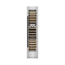 ZLINE Autograph Edition 18-Inch 9.0 Cu. Ft. Triple Zone 68 Bottle Right Hinge Column Wine Cooler in Stainless Steel with Matte Black Accents (RCWVRZ-30418-MB)