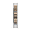 ZLINE Autograph Edition 18-Inch 9.0 Cu. Ft. Triple Zone 68 Bottle Right Hinge Column Wine Cooler in Stainless Steel with Matte Black Accents (RCWVRZ-30418-MB)