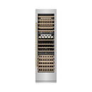 ZLINE Autograph Edition 24-Inch 12.4 Cu. Ft. Triple Zone 100 Bottle Column Wine Cooler in Stainless Steel and Champagne Bronze Accents (RCWVZ-304-24-CB)