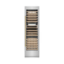 ZLINE Autograph Edition 24-Inch 12.4 Cu. Ft. Triple Zone 100 Bottle Column Wine Cooler in Stainless Steel and Champagne Bronze Accents (RCWVZ-304-24-CB)