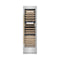 ZLINE Autograph Edition 24-Inch 12.4 Cu. Ft. Triple Zone 100 Bottle Column Wine Cooler in Stainless Steel and Polished Gold Accents (RCWVZ-304-24-G)