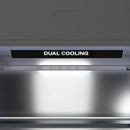 ZLINE Autograph Edition 60-Inch 32.2 Cu. Ft. French Door Built-In Bottom Freezer Refrigerator with Water Dispenser and Ice Maker in Stainless Steel with Graphite Gray Interior and Polished Gold Accents (GRBIVZ-304-60G)