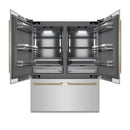 ZLINE Autograph 60-Inch Built-In Refrigerator w/ Gray Interior and Champagne Bronze Helix Handles (GRBIVZ-30460KCB)