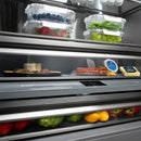 ZLINE Autograph 60-Inch Built-In Refrigerator w/ Gray Interior and Polished Gold Helix Handles (GRBIVZ-30460KG)