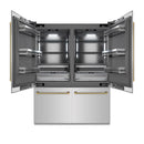 ZLINE Autograph 60-Inch Built-In Refrigerator w/ Gray Interior and Polished Gold Helix Handles (GRBIVZ-30460KG)