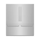 ZLINE 72-Inch 39.6 Cu. Ft. French Door Built-In Bottom Freezer Refrigerator with Water Dispensers and Ice Makers in Stainless Steel (RBIT-304-72)