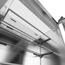 ZLINE Autograph Edition 36-Inch 19.6 cu. ft. French Door Built-In Bottom Freezer Refrigerator with Water Dispenser and Ice Maker in Stainless Steel with Stainless Steel Interior and Matte Black Accents (SRBIVZ-304-36MB)