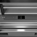 ZLINE Autograph 36-Inch French Door Refrigerator with Stainless Interior and Nickel Helix Handles (SRBIVZ-30436KPN)