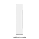 ZLINE 18-Inch 8.6 Cu. Ft. Left Hinge Column Freezer in White Matte with Graphite Gray Interior (RCFVL-WM-18)