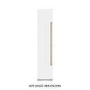 ZLINE 48-Inch Column 16.7 Cu. Ft. Refrigerator and 8.6 Cu. Ft. Freezer in White Matte with Champagne Bronze Accent