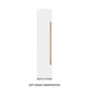 ZLINE 42-Inch Column 12.5 Cu. Ft. Refrigerator and 8.6 Cu. Ft. Freezer in White Matte with Champagne Bronze Accent