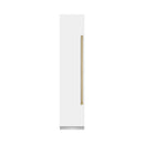 ZLINE 42-Inch Column 12.5 Cu. Ft. Refrigerator and 8.6 Cu. Ft. Freezer in White Matte with Champagne Bronze Accent