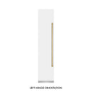 ZLINE 48-Inch Column 16.7 Cu. Ft. Refrigerator and 8.6 Cu. Ft. Freezer in White Matte with Gold Accent