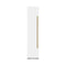 ZLINE Autograph Edition 18-Inch 8.6 Cu. Ft. Left Hinge Column Freezer in White Matte with Graphite Gray Interior and Polished Gold Accents (RCFVLZ-WM-18-G)
